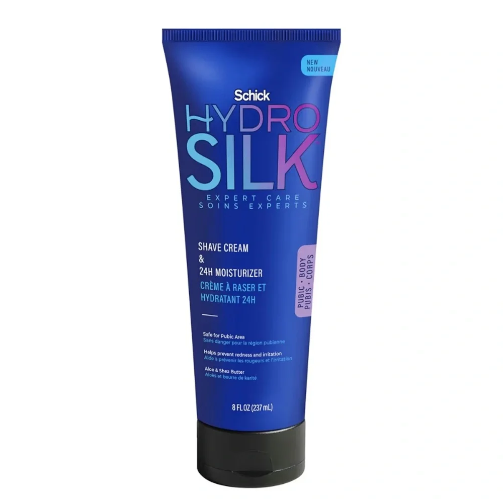 Schick Hydro Silk Shave Cream & 24-Hour Moisturizer, NEW